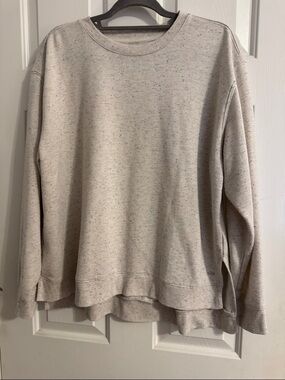 Zuda Oatmeal Crewneck with Multicolor Speckles